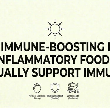 Immune-Boosting Diet Anti-Inflammatory Foods
