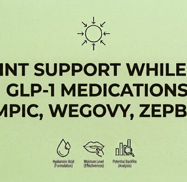 Joint Support While on GLP-1 Medications (Ozempic, Wegovy, Zepbound)