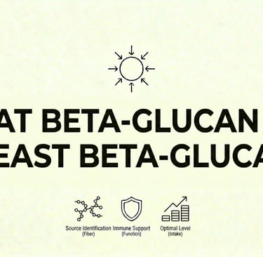 Oat Beta-Glucan vs Yeast Beta-Glucan