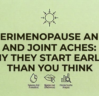 Perimenopause and Joint Aches Why They Start Earlier Than You Think
