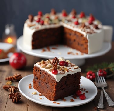 A colorful display of assorted pastries arranged on a linen cloth.