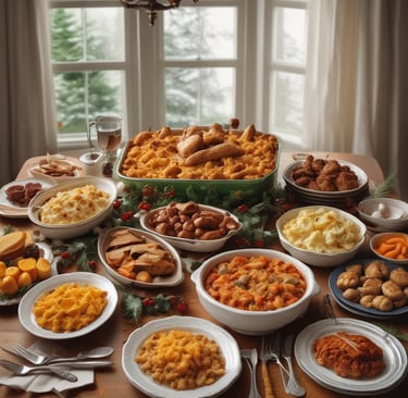 A close-up photo of freshly baked rye bread with a golden crust on a wooden board.