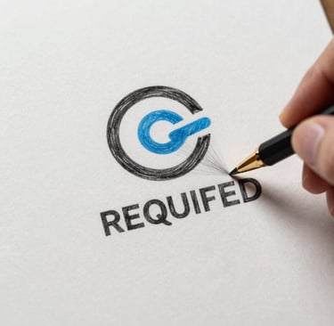 A vibrant logo and visual identity design displayed on various branded materials