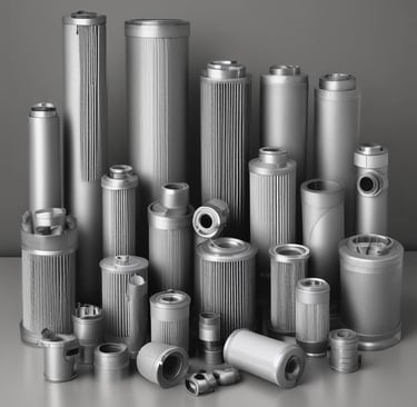 Technician inspecting a complex hydraulic hose assembly