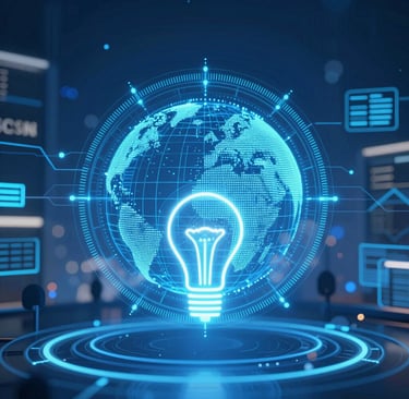 A friendly professional at a desk with a laptop, ready to assist clients.