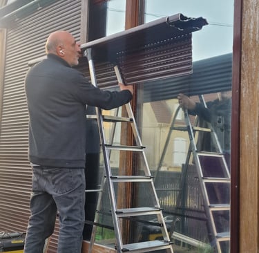 volet roulant et échelle 