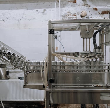 a stainless steel food processing machine
