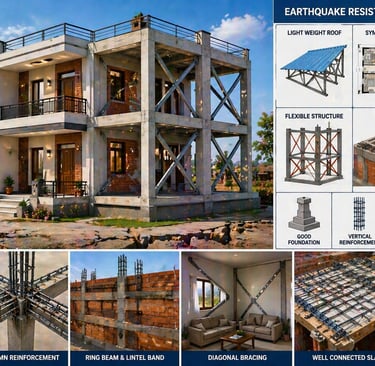 earthquake resistant house construction in Uttar Pradesh