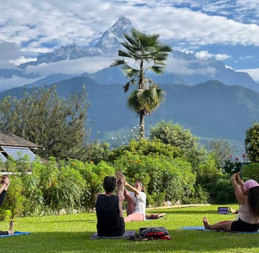 Yoga retreat in Nepal under the Annapurna 