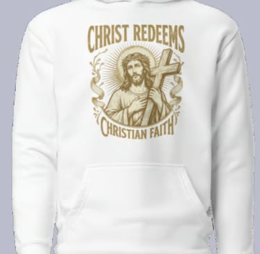 Christ Redeems Christian Faith Tee,Asylvestre shop,alex sylvestre shop