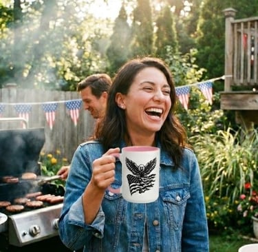 Patriotic 4th of July Coffee Mug,Alex Sylvestre Shop