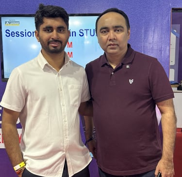 Akshay Rawal Founder of Camel Communication with Mr Vishal Malkan founder of malkan views