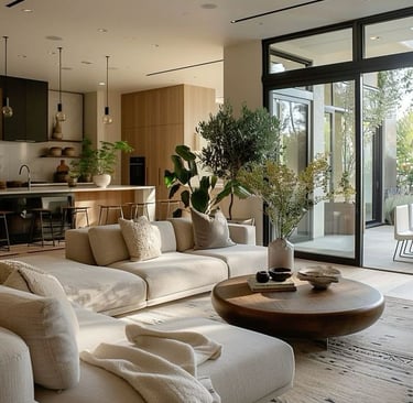 Healthy home interior after probiotic rebalancing of domestic microbiome