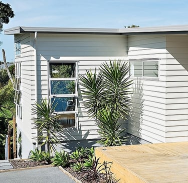 new mono pitch new zealand seaside bach