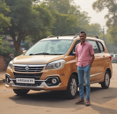 A spacious Innova Crysta with passengers enjoying a smooth family trip.