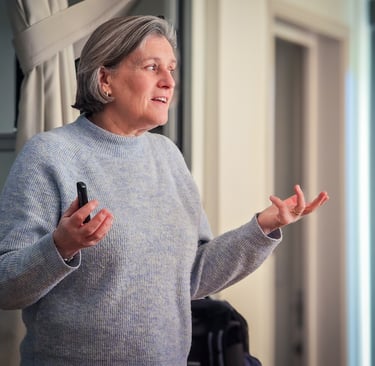 Vanessa Ball delivering safeguarding training