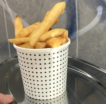 French fries with low-quality photo
