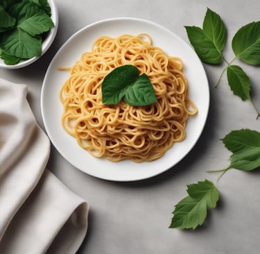 A rustic Italian table set with plates of pasta, fresh bread, and glasses of red wine.