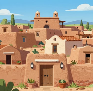 Distant view of a quiet campground with subtle hints of unusual activity blending into the landscape.