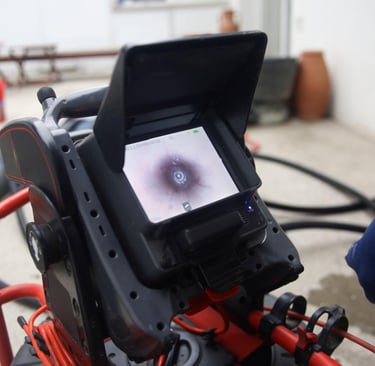 CCTV drain inspection QLD detecting blockages, cracks, and root intrusion in pipes