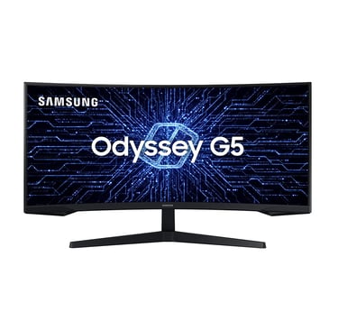 Monitor Gamer Curvo Samsung Odyssey 34’’, Ultra WQHD, 165Hz, 1ms, Tela Ultrawide, HDMI, DisplayPort,