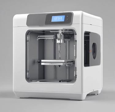 Close-up of a finely detailed 3D printed boat propeller in navy blue.