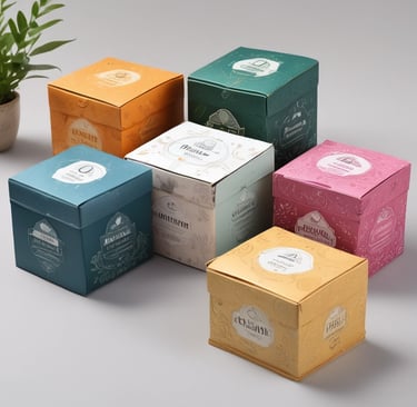 Printed mono carton folding carton packaging box for sweets cup cake box chocolate box