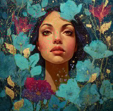 Discover Magic: Wall art illustrating themes of Intuition, Courage, and Motivation