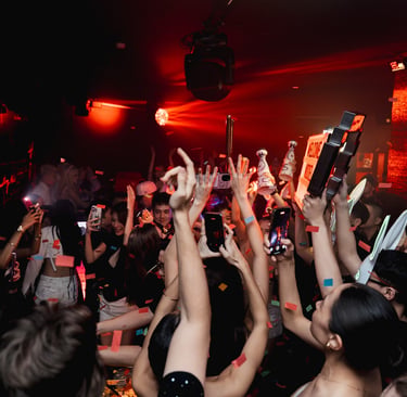 Lolla Club Saigon dance floor with bottle service