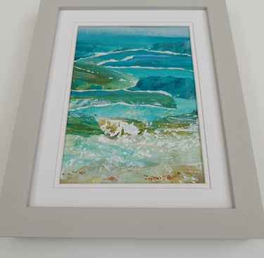 Sea Swell, 26 x 21 cm, collage using acrylic on paper, £60