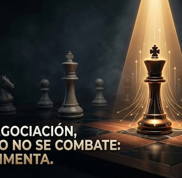Simboliza la gestión del ego en una negociación. En negociación, el ego no se combate: se alimenta.