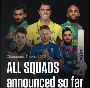 ICC Champions Trophy 2025 All Squads