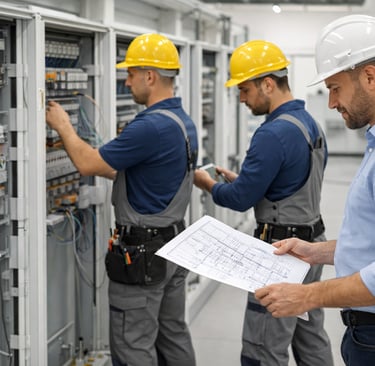 Elektriker installieren Schaltschrank in NRW – Beispiel für erfolgreiches Recruiting durch TopNotch 