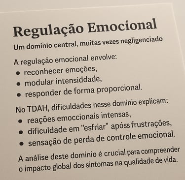 Regulação emocional no TDAH