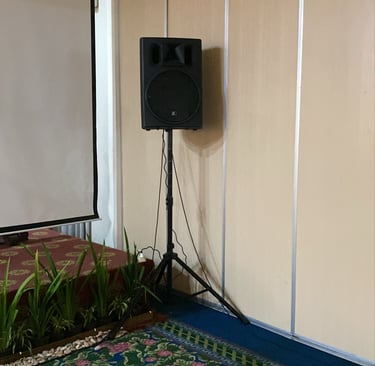 Sound indoor untuk event rapat atau pertemuan kerja
