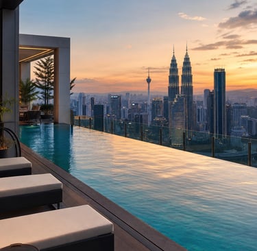 Luxury Pool with KLCC view