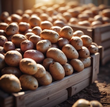 Rows of vibrant green peppers laid out in a cold storage facility with temperature controls visible.