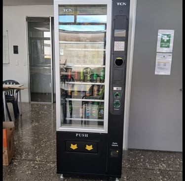 TCN 6G vending machine installed inside a commercial office building in Australia.