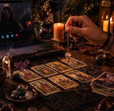 consulta esoterica online com tarot e pendulo de cristal