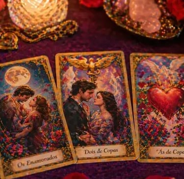 leitura tarot do amor com cartas romanticas