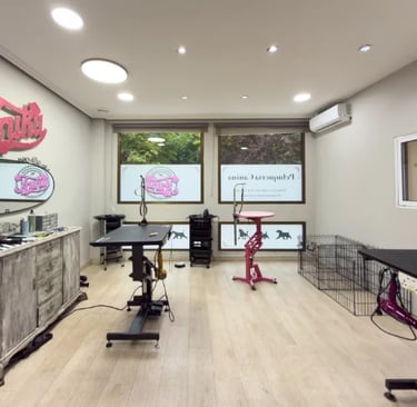 Nueva sala de arreglo de Peluquería Canina Truka, en Alcorcón