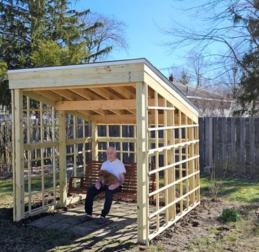 New patio with swing