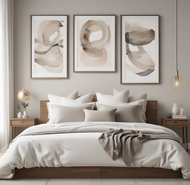neutral abstract wall art prints
