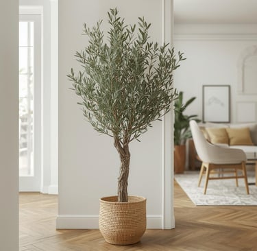 ''interior decor'' Artificial olive tree