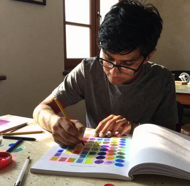 An NGO team distributing supplies in a rural village, greeted warmly by grateful locals.