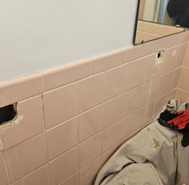 Huckabee Handyman Services, Bath grab bar before