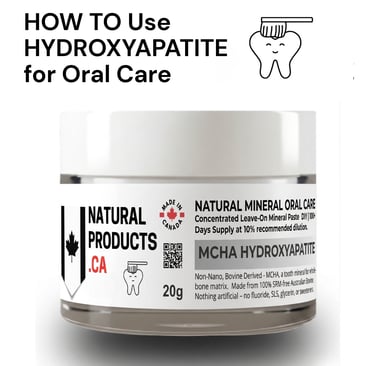 Image Howto use hydroxyapatite mineral powder naturalproducts.ca canada 
