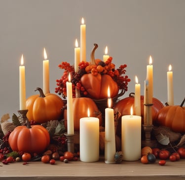 A collection of customized jar candles with different wax colors and minimalist labels arranged neatly on a shelf.