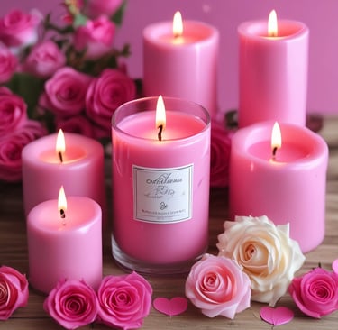 A beautifully packaged candle gift box featuring a sleek design and branded label, ready for international shipping.