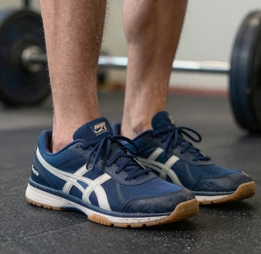 Flat lay of Lumina Apparel’s exclusive sneakers paired with minimalist accessories on a concrete surface.